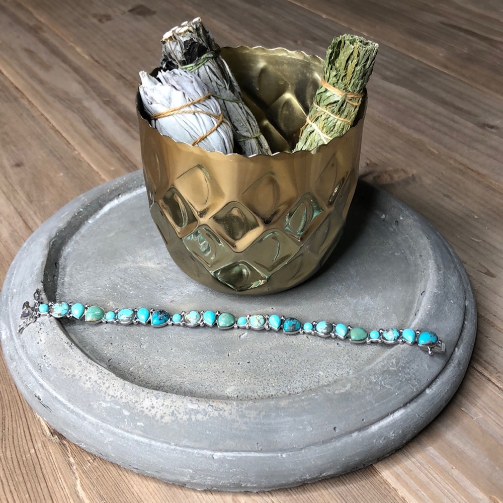 Turquoise and Sterling Silver Bracelet